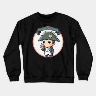 Bonaparte eating Napoleon Cupcake - Sweeter than Victory | French | France | Emperor | Dessert | Sweet Crewneck Sweatshirt